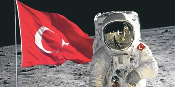 Cumhuriyetin 100. yılı uzayda kutlandı! İşte o anlar