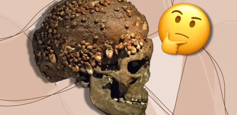 Bir Mağaradaki Arkeolojik Hafriyatta Çıkarılan Bu Kafatasının Üzerindeki Tuhaf Şeyler Neyin Nesi?