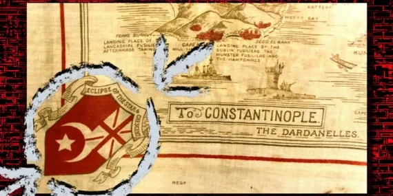 Çanakkale’yi Geçeceklerinden Emin Olan İngilizlerin Bastırdığı “Osmanlı Sömürge Bayrağı”: Üzerinde Tüyleri Diken Diken Edecek Bir Ayrıntı Var!