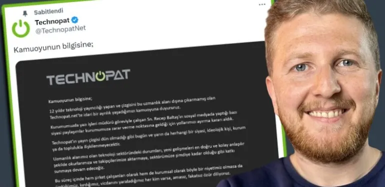 Technopat, Kurucularından Recep Baltaş ile Yollarını Ayırdığını Duyurdu: İşte Yaşananlar