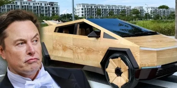 Vietnam’da Bir Tesla Hayranı, Elon Musk’a İkram Olarak Ahşaptan Bir Cybertruck Tasarladı! (Üstelik Sadece 100 Günde)