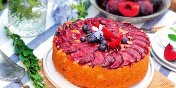 Anjelik erikli ters yüz kek