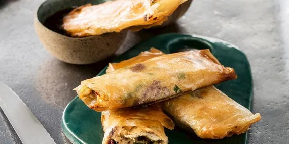 Baklava hamurunda bıldırcın çıtır