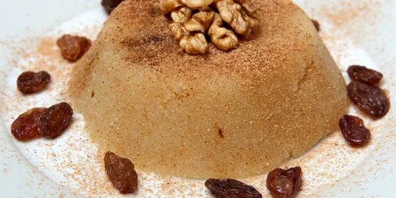 Cevizli İrmik Helvası