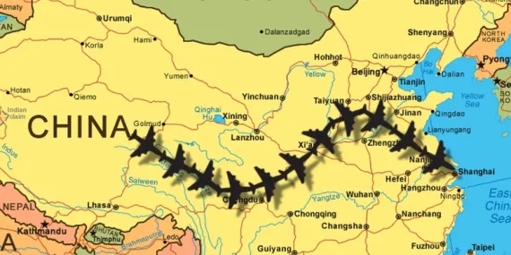 Çin Üzerinden Uçan Uçaklar, Düz Uçmak Yerine Neden Zikzaklı Rotalar Kullanıyor?