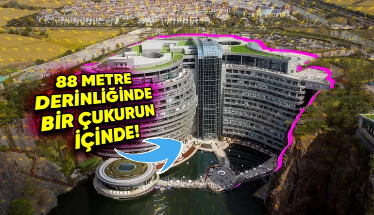 Çin’de Yer Alan, Terk Edilmiş Bir Taş Ocağının İçine İnşa Edilmiş İlginç Otel: InterContinental Shanghai Wonderland