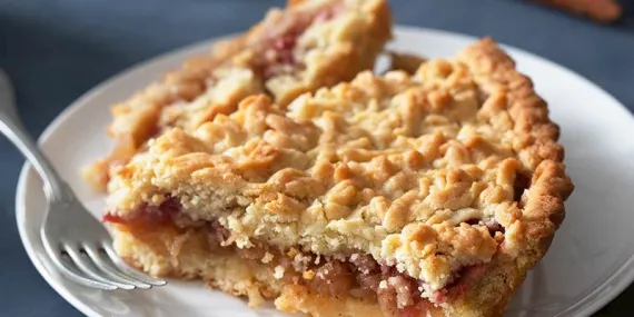 Elmalı ve frambuazlı turta