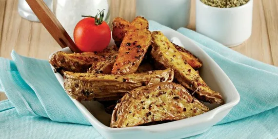 FIRINDA ELMA DİLİM PATATES