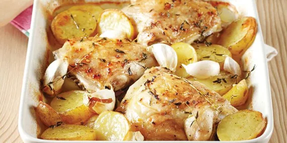 FIRINDA SARIMSAKLI TAVUK (İSPANYA MUTFAĞI)