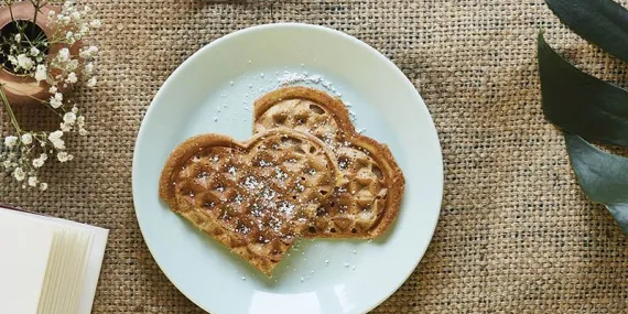 Hindistan cevizi sütlü waffle