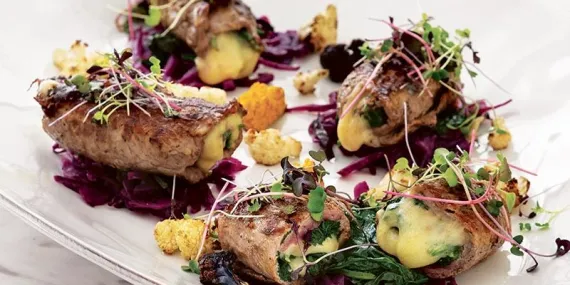 Ispanaklı dana eti ruloları