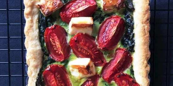 Ispanaklı ve pırasalı kiş