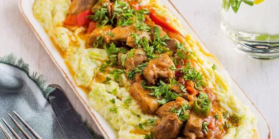 Kabak beğendili et sote