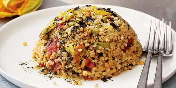 Kabak çiçekli yörük pilavı