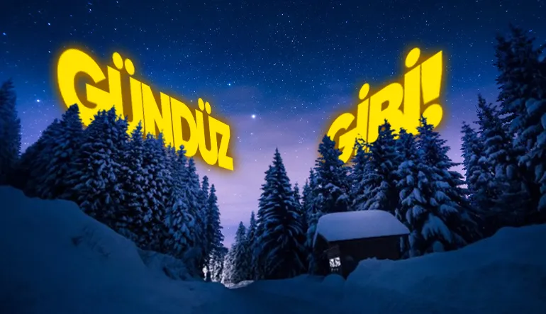 Kar Yağdığında Gökyüzü Neden Sanki Gündüzmüşçesine Aydınlık Renge Bürünür?