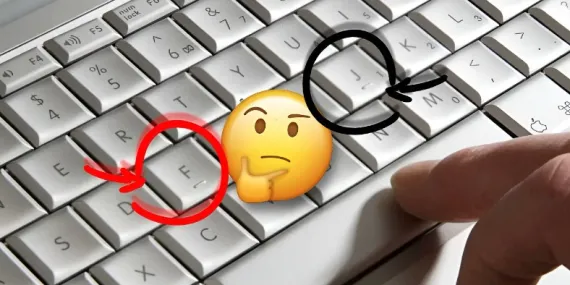 Klavyedeki ‘F’, ‘J’ ve ‘5’ Tuşlarının Üzerindeki Çıkıntılar Neden Var? Farkında Olmadan İşimizi Kolaylaştırıyormuş!