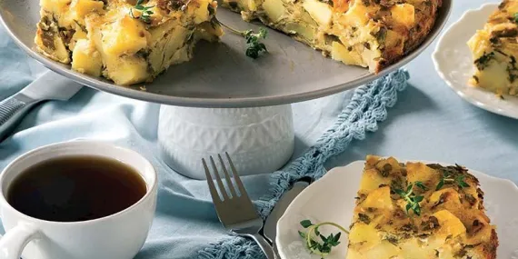 PATATESLİ VE SEMİZOTLU KEK