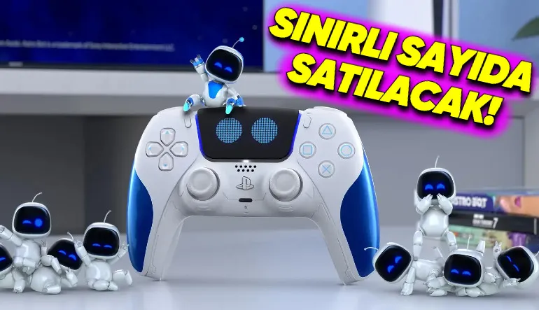 Sony, Astro Bot Temalı Hayran Kalacağınız Tasarıma Sahip PlayStation 5 Kontrolcüsünü Tanıttı