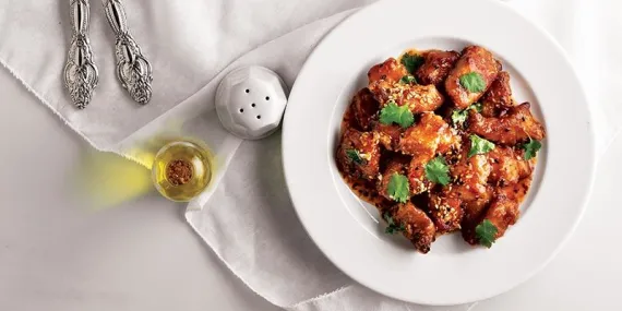 Susamlı tatlı tavuk