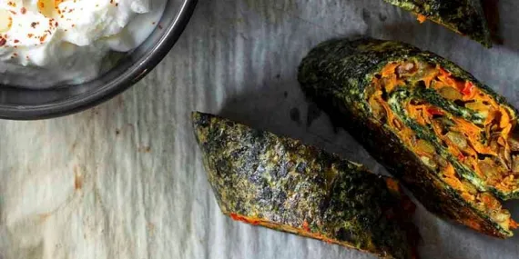 YEŞİL MERCİMEKLİ ISPANAKLI RULO