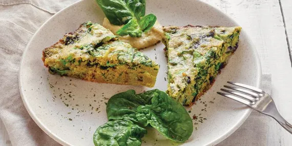 Yufkasız ıspanaklı börek