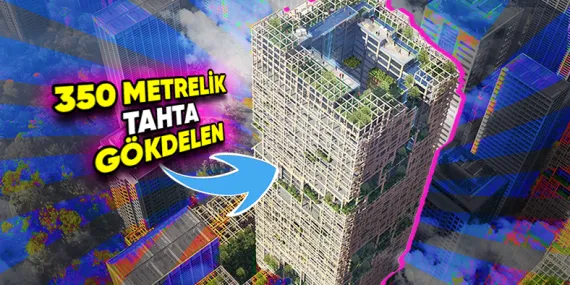 Bugüne Kadarki Tüm İlginç Gökdelenleri Unutun! Tokyo’daki %90’ı Tahtadan Yapılan 350 Metrelik Gökdelen Projesi: W350