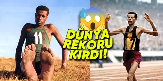 Çıplak Ayakla Koşarak Dünya Rekoru Kıran Etiyopyalı Olimpiyat Şampiyonu Abebe Bikila’nın Etkileyici Hikâyesi