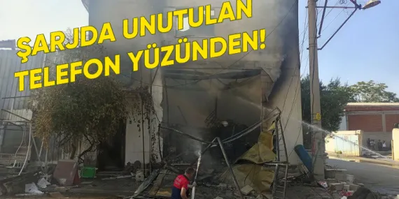 Denizli’de Bir Fabrika, Şarjda Unutulan Telefon Yüzünden Yandı
