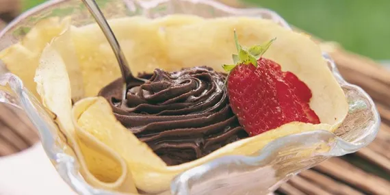 Ganajlı krep külahı