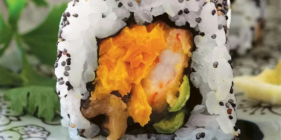 Havuç Taratorlu, Karidesli Suşi