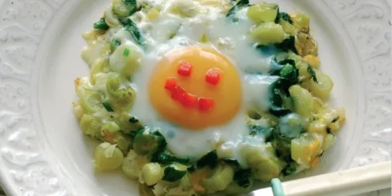 Ispanak Ve Pırasalı Omlet