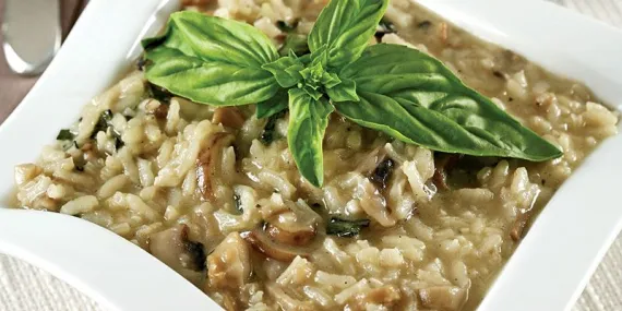 Mantarlı risotto
