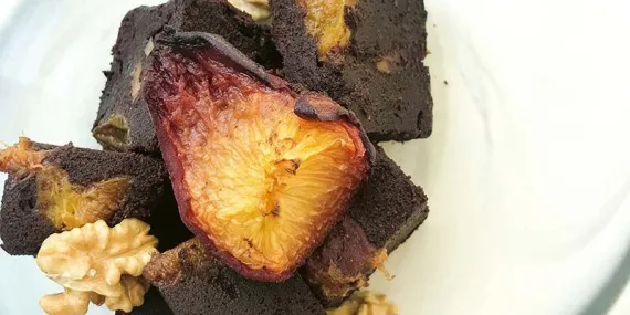 Şeftalili Brownie (Unsuz Ve Ekstra Şekersiz)