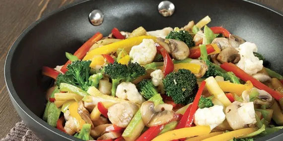 Soya soslu karışık sebze sote