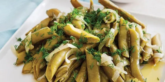 Zeytinyağlı taze bakla